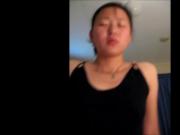 Shanghai Flight Attendant moaning while riding cock