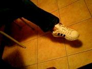 Sneakers girl Dangling shoes adidas superstars