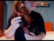 Long Hair, Hair, Hairjob, Brushing , Dildo