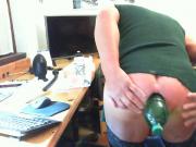 bottle in ass