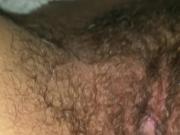 Wifes creamy pussy opened up