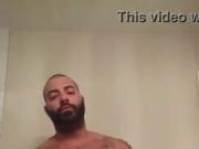 Big bear hunk shows his big dick.