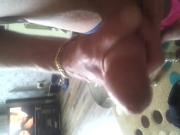 having a wank