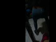 young girl's ass dancing