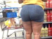 Thick Redbone MILF in Booty Shorts 3