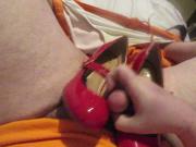 Hubby playing to my new heels