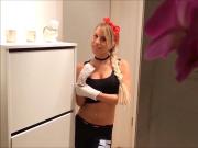 Skinny Teen Maid Nina Give Handjob to her Boss German