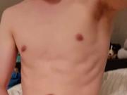 Massaging my balls, while being madly horny in chastity