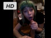 Skinheadgirl submissive blowjob POV short edit