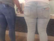 Big mexican butt in jeans with slow mo