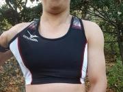 Cum in Mizuno track and field