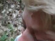 Mature swallows and loves it