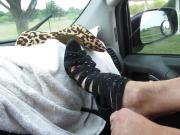 putting on my shoe again