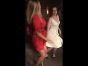 Cleavage Season #225 - Busty friend dancing with open tits