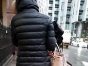 Candid Slut Ready For Her Christmas Fuck