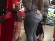 Thick Beautiful Latina in Light Blue Jeans