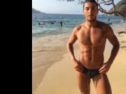 Latino Twink gives a show and gets fucked bare
