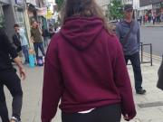 I HAVE NOTHING BUT A HUGE ASS VPL Candid uk chav