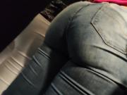 Muscular hot huge ass candid jeans