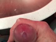 Cumming while in flight.