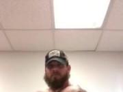 Muscle man showing his dick