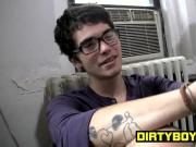 Straight twink masturbating after talking about himself