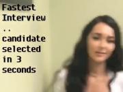 Flashing pussy in interview waiting room