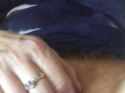 Upclose pussy playing