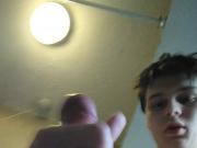 Cute gay teen horny jerks off powerfully