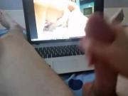 Straight guy wanks nice dick and cums