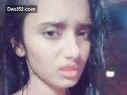 Cute Desi GF bathing
