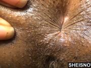 Sphincter Ass Hole Close Up Black Babe Butt Tiny Butthole