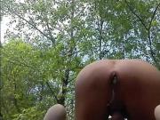 playing with my ass in public