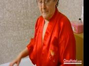 OmaHoteL Horny Grandma Chubby Solo Play Footage