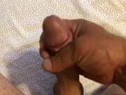 Playing with cock