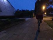 In skirt outside, non nude