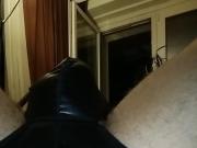 Anal oiled ass toying