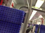 Quick Public Jerkoff in the Train