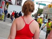 Lady in red