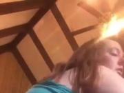 Bottle in sluts ass