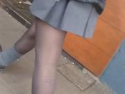 pleated skirt pantyhose