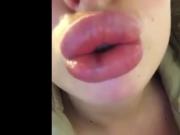 Big bimbo lips