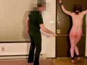 Restrained and punished - ass whipping