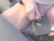 Wank at desk