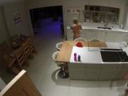 Open IP Cam - UK Blonde Nude walk in kitchen