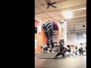 Yummy Thicc Teen in Leggings at the Gym PAWG