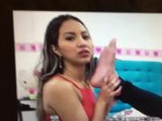 She licks her soles