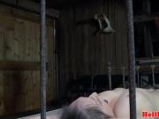 Tiedup bdsm subs bound together in rough trio