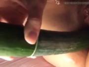 Cucumber in my ass