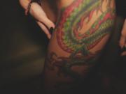 Extremely hot tattooed girl